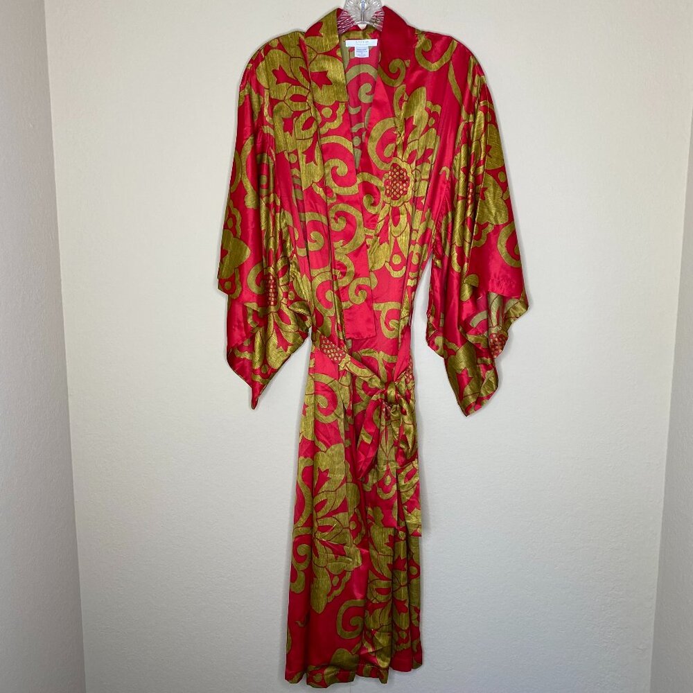 natori floral kimono robe